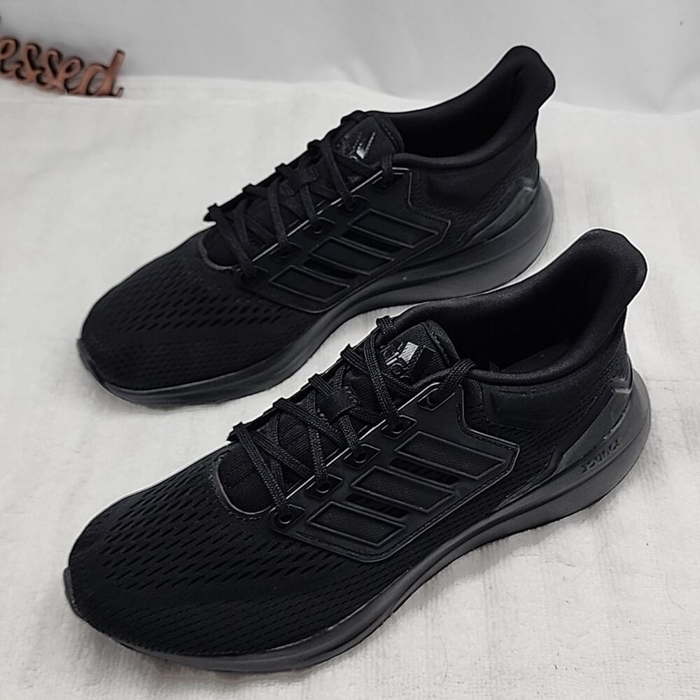 ADIDAS🔥EQ21 RUN RUNNING🏃‍♂️SNEAKERS-🔥CORE BLACK🔥MENS 7       🔥NWOB🔥 - Picture 2 of 16